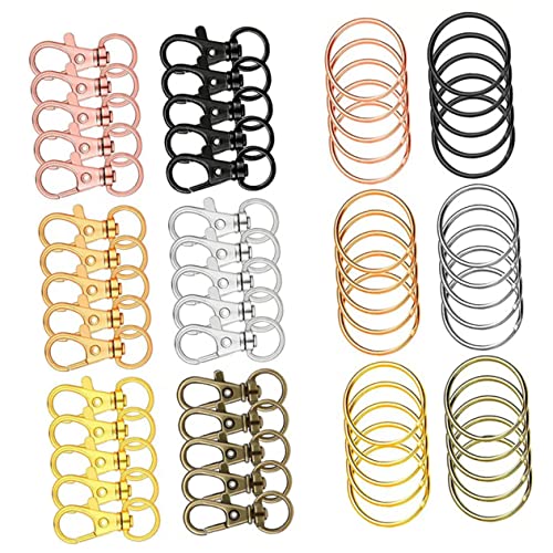 Homoyoyo 1 Satz Bunte Drehbare Lobster Clasps Schlüsselanhänger für DIY Schmuck Legierung Schlüsselhaken für Ketten Charms und Armbänder Homoyoyo 1 Satz Bunte Drehbare Lobster Clasps Schlüsselanhänger für DIY Schmuck Legierung Schlüsselhaken für Ketten Charms und Armbänder von Homoyoyo
