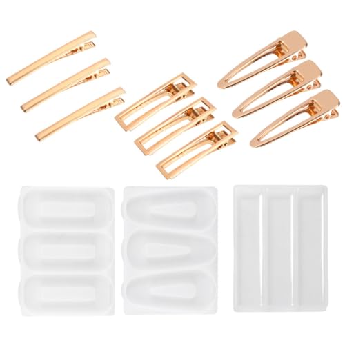 Homoyoyo 1 Satz DIY Haarklammer Silikonformen Set Teiliges Epoxidharz Gießformen Set für Haarspangen Verschiedenen Formen und Clips für Kreative Bastelprojekte Homoyoyo 1 Satz DIY Haarklammer Silikonformen Set Teiliges Epoxidharz Gießformen Set für Haarspangen Verschiedenen Formen und Clips für Kreative Bastelprojekte von Homoyoyo