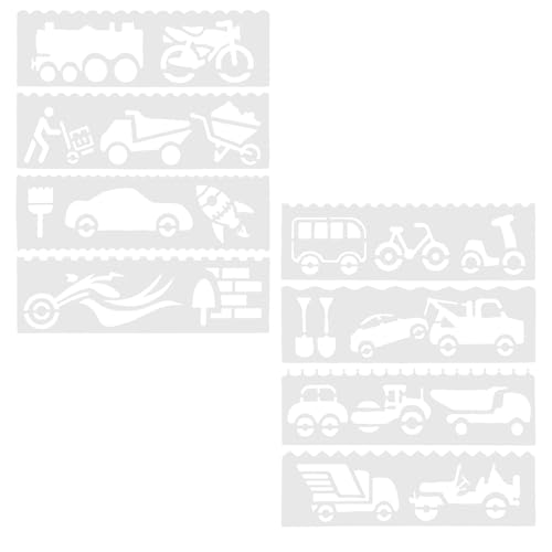 Homoyoyo 1 Satz DIY Malschablonen für Autos Kreative Designs für Schulprojekte und Bastelarbeiten Langlebig Einfach zu Verwenden für Familienaktivitäten Homoyoyo 1 Satz DIY Malschablonen für Autos Kreative Designs für Schulprojekte und Bastelarbeiten Langlebig Einfach zu Verwenden für Familienaktivitäten von Homoyoyo