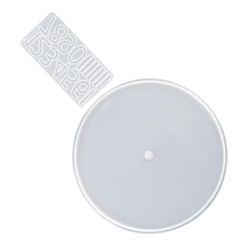 Homoyoyo 1 Satz Diy Silikon Epoxidharz Uhrmacher mit Klaren Arabischen Ziffern Runde Uhrform für Kreative Projekte Kompatibel mit Verschiedenen Harzmaterialien für Zuhause und Büro Homoyoyo 1 Satz Diy Silikon Epoxidharz Uhrmacher mit Klaren Arabischen Ziffern Runde Uhrform für Kreative Projekte Kompatibel mit Verschiedenen Harzmaterialien für Zuhause und Büro von Homoyoyo
