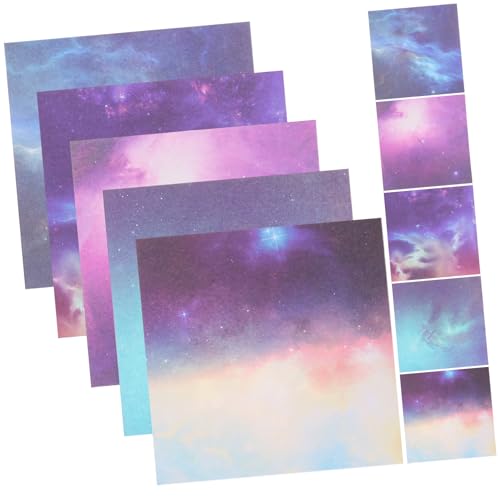 Homoyoyo 1 Satz Doppelseitiges Origami Papier Set Bunte Sterne für DIY Bastelprojekte für Schulprojekte und Leicht zu Verwenden von Homoyoyo