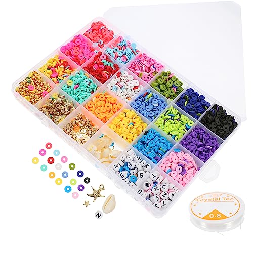 Homoyoyo 1 Satz Flache Polymer Clay Perlen Bunte DIY Schmuckperlen für Armbänder und Bastelprojekte für Kreative Handarbeiten und Besondere Anlässe Homoyoyo 1 Satz Flache Polymer Clay Perlen Bunte DIY Schmuckperlen für Armbänder und Bastelprojekte für Kreative Handarbeiten und Besondere Anlässe von Homoyoyo