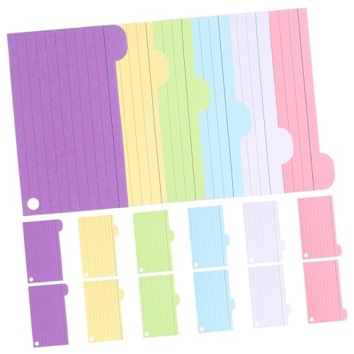 Homoyoyo 1 Satz Haftnotizen Für Karteikarten Produkte Zur Karteikartenablage Karteikartenteiler Mini-lernkarten Mit Ringen Karteikarten Liniert Karteikarten Mit Ringen Farbkarten Plastik von Homoyoyo