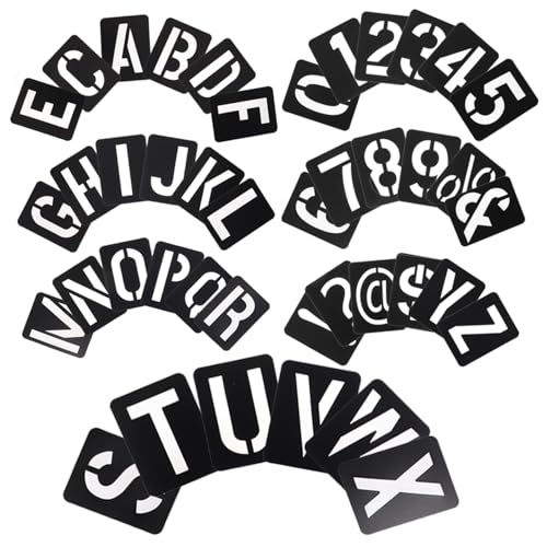 Homoyoyo 1 Satz Lineal für Briefvorlagen Briefe Schablonen zum Basteln wiederverwendbar groß schablonen für wandbemalung schriftschablone Kalligrafie-Schablonenbuchstaben Alphabet stirbt pp von Homoyoyo