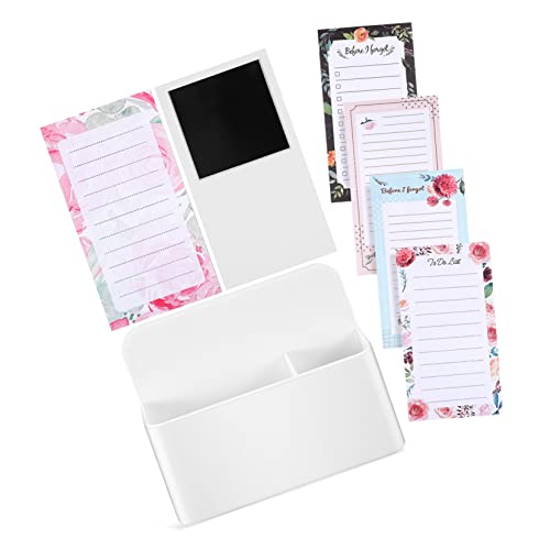 Homoyoyo 1 Satz Magnetisches Notizblock Set mit Stifthalter für Kühlschrank Teiliges Set für Einkaufslisten Notizen und Planung Praktisch und Tragbar für Zuhause Büro und Schule von Homoyoyo