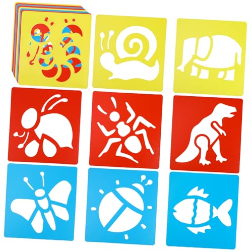 Homoyoyo 1 Satz Malvorlage Kunst Schablonen Dinosaurier Schablonen Zum Basteln Wiederverwendbar Diy-zeichnungsvorlagen Tiere Groß Wandschablonen Zum Bemalen Und Das Haustier von Homoyoyo