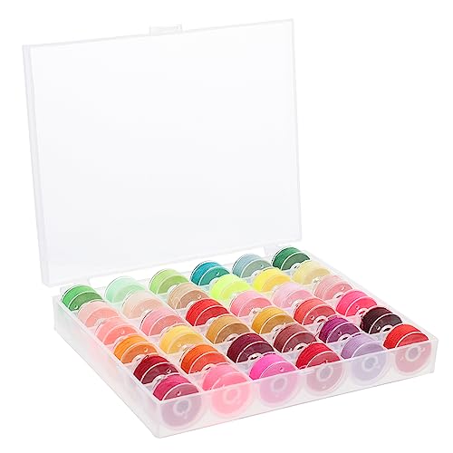 Homoyoyo 1 Satz Nähgarn Spule Tragbar Nähmaschine Nähen Baumwolle Stickerei Faden Stickgarne Mehrfarbige Unterfäden Quiltfäden Bunte Nähfäden Abs von Homoyoyo