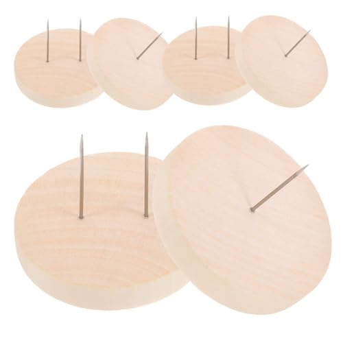 Homoyoyo 1 Satz Puppenständer Puppenanzeigestand Figurenbasis Holzständer zum Ausstellen Inhaber von Häkelpuppen Körperunterstützung für Puppen Häkelkorbbasis Häkelständer Edelstahl Beige von Homoyoyo