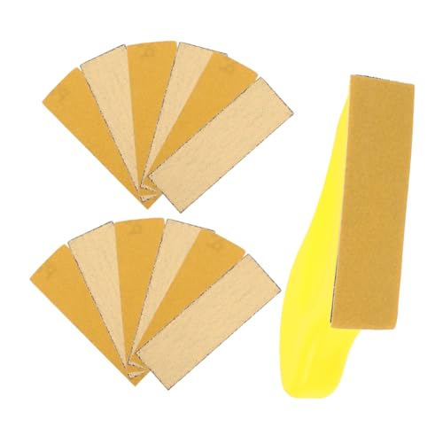 Homoyoyo 1 Satz Schleifpapierfach handwerkzeug holzarbeiten Schleifpapierhalter Schleifpapier-Set Handwerksarbeiten Schleifklötze für die Holzbearbeitung Schleifpads Aluminiumoxid Yellow Homoyoyo 1 Satz Schleifpapierfach handwerkzeug holzarbeiten Schleifpapierhalter Schleifpapier-Set Handwerksarbeiten Schleifklötze für die Holzbearbeitung Schleifpads Aluminiumoxid Yellow von Homoyoyo