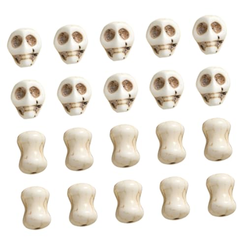 Homoyoyo 1 Satz Skull Beads Schädel Bambus für DIY Schmuckherstellung Kreative Zwischenperlen im Gothic Stil für Armbänder und Homoyoyo 1 Satz Skull Beads Schädel Bambus für DIY Schmuckherstellung Kreative Zwischenperlen im Gothic Stil für Armbänder und von Homoyoyo