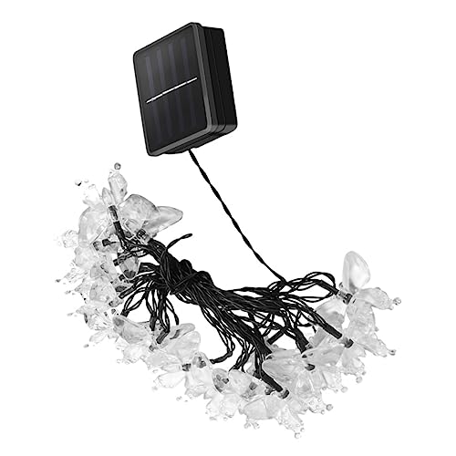 Homoyoyo 1 Satz Solar LED Lichterkette für Garten mit Warmweißen Lampen Wetterfest Dekorativ und Installieren für Außenbereiche und Festlichkeiten von Homoyoyo