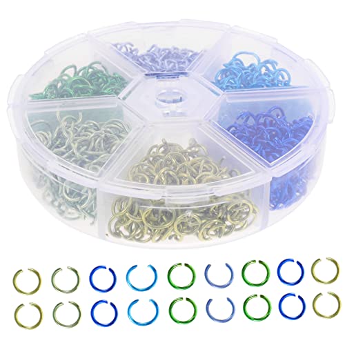 Homoyoyo 1 Satz Sprungringe Boxen Mit Offenen Verbindungsringen Für Diy Schmuckherstellung Vielseitige Biegeringe Für Armbänder Und Reparaturen Handwerkliche Bastelmaterialien Bunten 2box von Homoyoyo