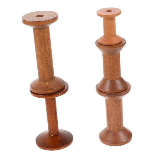 Homoyoyo 1 Satz Spulenprodukthalter Quilten Dickes Häkelgarn Große Holzspulen Nähgarn Stickerei Strickzubehör Braunes Holz 5 Stück Homoyoyo 1 Satz Spulenprodukthalter Quilten Dickes Häkelgarn Große Holzspulen Nähgarn Stickerei Strickzubehör Braunes Holz 5 Stück von Homoyoyo