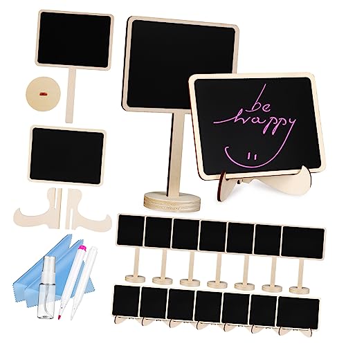 Homoyoyo 1 Satz Tafelanzug write board tischgestell markierungsstift pen markers tavlit dekorativ Zeichen Bretter staffelei Etikett kleine Kreidetafel mit Ständer Kreidetafel-Schild Plastik von Homoyoyo