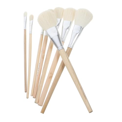 Homoyoyo 1 Satz Teiliges Malpinsel Wolle Für Aquarell Öl Und Gouache Techniken Vielseitige Pinsel Für Keramikmalerei Und DIY Kunstprojekte 8 Stück von Homoyoyo