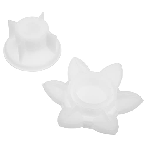 Homoyoyo 1 Satz Teiliges Silikonform Für Kerzenhalter Diy Kristall Epoxidharz Formen Für Handgemachte Bastelarbeiten Transparent Für Projekte Und Dekoration 2 Stück von Homoyoyo