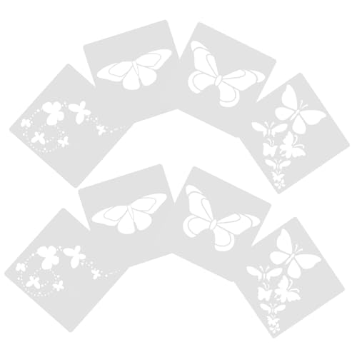 Homoyoyo 1 Satz Teiliges Wiederverwendbare Schablonen Für Wandgestaltung Mit Schmetterlingsmotiven Kreative Malvorlagen Für Diy Dekoration Für Scrapbooking Und Kunstprojekte 8 Stück von Homoyoyo