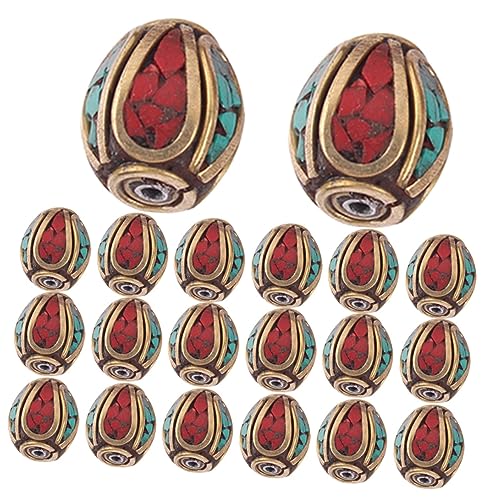 Homoyoyo 1 Satz Tibetische Spacer Perlen Handgefertigte Buddha Perlen Mit Loch Für Diy Schmuckprojekte Für Armbänder Und Mehr 20 Stück Homoyoyo 1 Satz Tibetische Spacer Perlen Handgefertigte Buddha Perlen Mit Loch Für Diy Schmuckprojekte Für Armbänder Und Mehr 20 Stück von Homoyoyo
