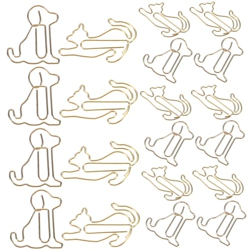 Homoyoyo 1 Satz Tierförmige Büroklammern Kreative Metall Büroklammern Hund und für Bürobedarf und Schulmaterial für von Homoyoyo