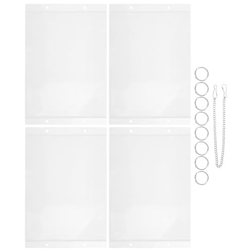 Homoyoyo 1 Satz Transparentes Insert Design mit Metallkette Hängende Preisschilder Organizer für Supermärkte und Verkaufsflächen von Homoyoyo
