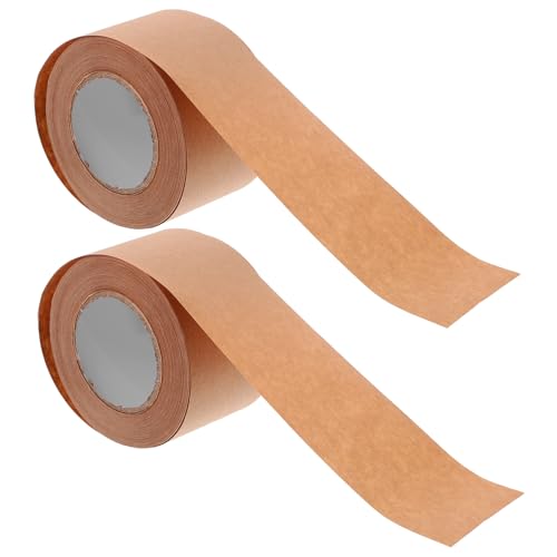 Homoyoyo 1 Satz Verstärkungsband Dünn Packband Aus Braunem Papier Paketklebeband Für Den Versand Papier Klebeband Beschreibbares Papierband Klebeband Nachfüllt Ziehen Um Kraftpapier 2rollen von Homoyoyo