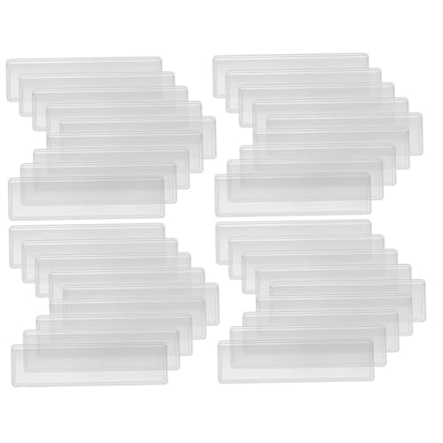 1 Satz Wasserdichtes Klebstoffetikett Selbstklebende Taschenetiketten Regale -label -halter Klarsichttaschen Für Selbstklebende Etiketten Pvc Transparent 4blätter 1 Satz Wasserdichtes Klebstoffetikett Selbstklebende Taschenetiketten Regale -label -halter Klarsichttaschen Für Selbstklebende Etiketten Pvc Transparent 4blätter von Homoyoyo