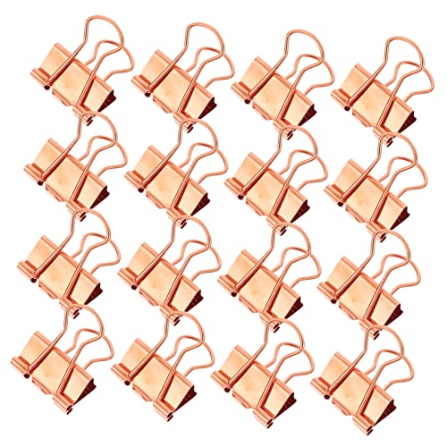 Homoyoyo 1 Schachtel Büroklammern Büroklammer Zum Organisieren Dokumentpapierclips Büroklammerklemme Farbpapierclips Papierclip -kit Lange Bindeklammern Roségold Metall von Homoyoyo
