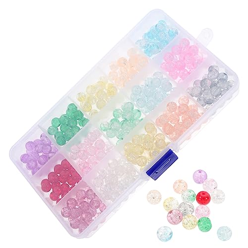 Homoyoyo 1 Schachtel Bunte Glasperlen für DIY Schmuck Abstandshalter Perlen für Armbänder und Ohrringe Langlebige und Praktische Bastelperlen zum Auffädeln und Gestalten von Einzigartigen von Homoyoyo
