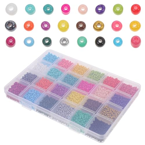 Homoyoyo 1 Schachtel Farben Glasperlen für DIY Armbänder und Schmuckherstellung Bastelperlen für Kreative Projekte und Homoyoyo 1 Schachtel Farben Glasperlen für DIY Armbänder und Schmuckherstellung Bastelperlen für Kreative Projekte und von Homoyoyo