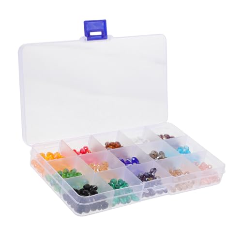 Homoyoyo 1 Schachtel Glasperlen Ab farben DIY Schmuckperlen für Armbänder Halsketten Ohrringe Bastelperlen mit Langlebig Leicht Vielseitig von Homoyoyo