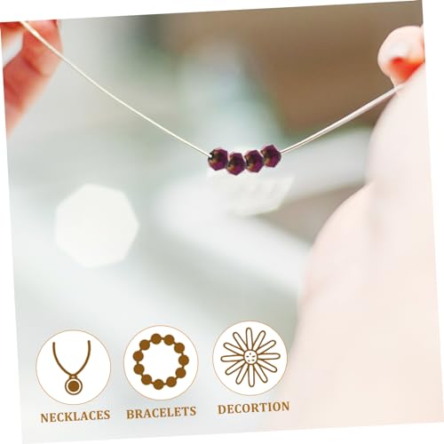 Homoyoyo 1 Schachtel Glasperlen Flach DIY Schmuck Spacer Perlen Bastelperlen für Armbänder Basteln mit Blauer Beschichtung zum Auffädeln und Kreativen Gestalten von Homoyoyo
