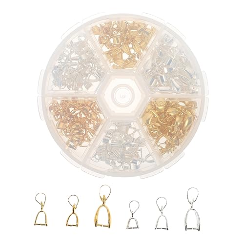 Homoyoyo 1 Schachtel Halskettenverschluss Kupfer DIY Schmuckverbindungselemente für Kreative Bastelprojekte Teiliges Gold und Silber Leicht und Tragbar Einfach zu Handhaben von Homoyoyo