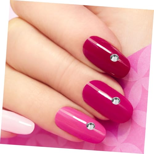 Homoyoyo 1 Schachtel Nail Art Supplies Kunststoff Halbperlen Flatback Nagel Charms Langlebig Vielseitig Box DIY Dekoration für Akryl Alltagsnägel von Homoyoyo