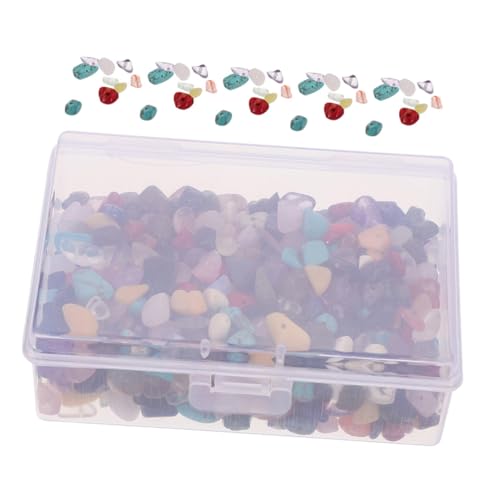 Homoyoyo 1 Schachtel Natürliche Unregelmäßige Steine DIY Schmuckperlen Material für Lebensbaum Basteln Robuste Farbechte Kristallsteine für Halsketten Armbänder Handwerksprojekte von Homoyoyo
