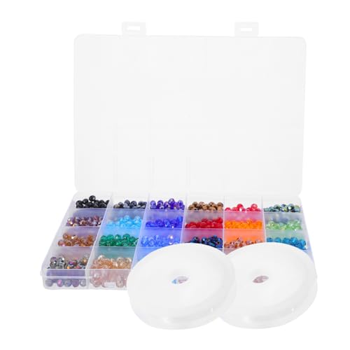 Homoyoyo 1 Schachtel Runder Facettierter Glasperlen für Diy Schmuckherstellung Lose Perlen für Armbänder und für Bastel und Nähprojekte Homoyoyo 1 Schachtel Runder Facettierter Glasperlen für Diy Schmuckherstellung Lose Perlen für Armbänder und für Bastel und Nähprojekte von Homoyoyo