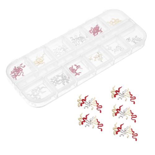 Homoyoyo 1 Schachtel Schlangenförmige Nagel Charmes aus Langlebigem Metall Teiliges für Fake Nails Vielseitige Nail Decoration mit Organisiertem Aufbewahrungsbox für Damen Homoyoyo 1 Schachtel Schlangenförmige Nagel Charmes aus Langlebigem Metall Teiliges für Fake Nails Vielseitige Nail Decoration mit Organisiertem Aufbewahrungsbox für Damen von Homoyoyo