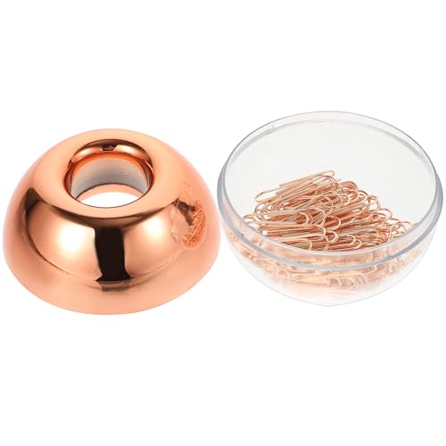 Homoyoyo 1 Schachtel Schöne Büroklammern Roségold Hochwertige Metallclips für Dokumente Notizen und Fotos Vielseitig Einsetzbar für Bürobedarf und Organisation von Homoyoyo
