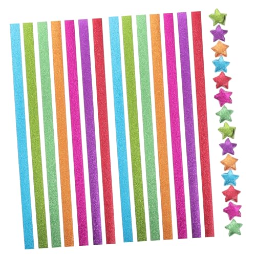 Homoyoyo 1 Set DIY Glitzer Origami Papier Set Glitzernde Stern Faltpapierstreifen Zum Basteln Von Weihnachtsdekorationen Und Zum Kreativen Gestalten Von Geschenken Homoyoyo 1 Set DIY Glitzer Origami Papier Set Glitzernde Stern Faltpapierstreifen Zum Basteln Von Weihnachtsdekorationen Und Zum Kreativen Gestalten Von Geschenken von Homoyoyo