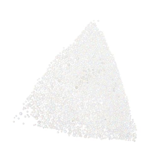 Homoyoyo 1 Setzen Sie Schillernde Glasperlen Für Maniküre Und Telefonhülle Dekoration Winzig Ohne Lochperlen Für Handwerksbedarf DIY Perlen Supplies -handwerkskügelchen (100 G) von Homoyoyo