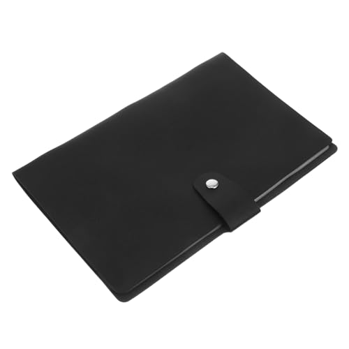 Homoyoyo 1 Speicherordner beachten dokumentenmappe schulordner Rechnungsordner aktenmappe Quittungsorganizer Desktop-Datei-Fall Büro Dateispeicheralbum Geschäfts Scheckheft PVC Black von Homoyoyo