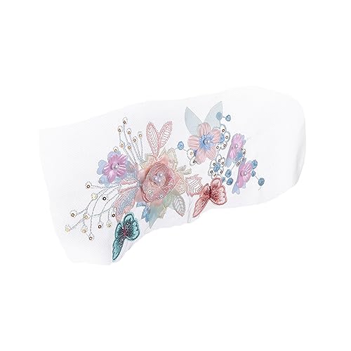 Homoyoyo 1 Stück Blumen Stickerei Patch Aufnäher für DIY Kleidung Dekoration Applikation Weichem Stoff für Taschen und Handwerk für Kreative Projekte von Homoyoyo