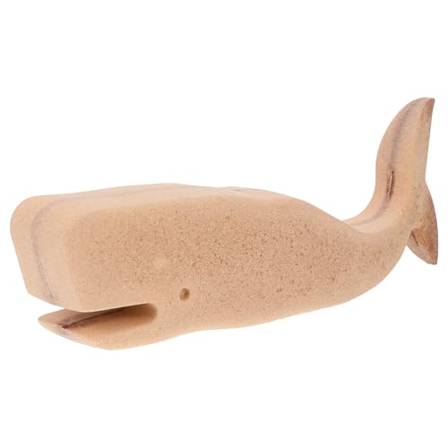 Homoyoyo 1 Stück Dekoratives Holz Wal Modell DIY Holzstatue Unbemalte Walfigur für Kreative Bastelprojekte für Wohnzimmer und Schlafzimmer Hochwertiges Holzmaterial Sicher und Langlebig von Homoyoyo