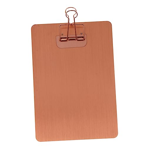 Homoyoyo 1 Stück Klemmbrett aus Schreibunterlage für Notizen Robust Roségold für Büro Schule und Zuhause für Dokumentenorganisation und Schnelle Notizen von Homoyoyo