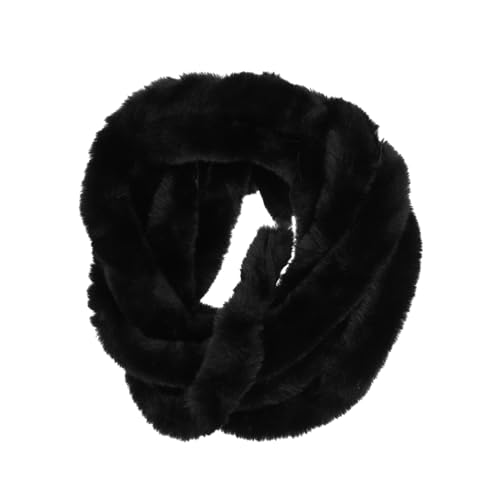 Homoyoyo 1 Stück Kunstwolle Chiffon Seidenband Biegbar Pelzstoff Künstlich Band Für Weihnachtsbaum-plaid Schwarzes Band Durchsichtiges Chiffonband Rosa Schleife Auto Produkt Black Kunstfell von Homoyoyo
