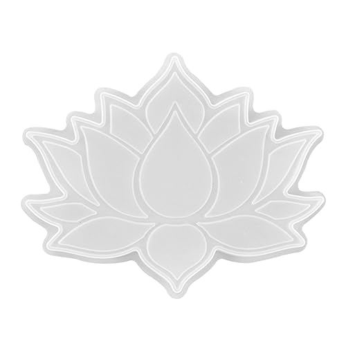 Homoyoyo 1 Stück Lotus Silikonuntersetzer Form Vielseitige Gießform für DIY Handarbeiten für Tassenuntersetzer und Tischdekoration Hochwertigem Silikon von Homoyoyo