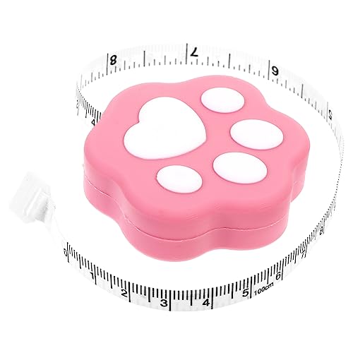 Homoyoyo 1 Stück Mini Maßband Katzenpfote Tragbares Flexibles Maßband im Cartoon Design für Kleidungsmessungen für Katzenliebhaber und Unterwegs Langlebig und Handlich Zufällige Farbe von Homoyoyo