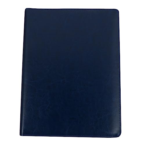 Homoyoyo 1 Stück Multifunktionale PU Dokumentenmappe Blau Organizer für Visitenkarten Urkunden und Belege für Büro Schule und Reisen Stabil und von Homoyoyo