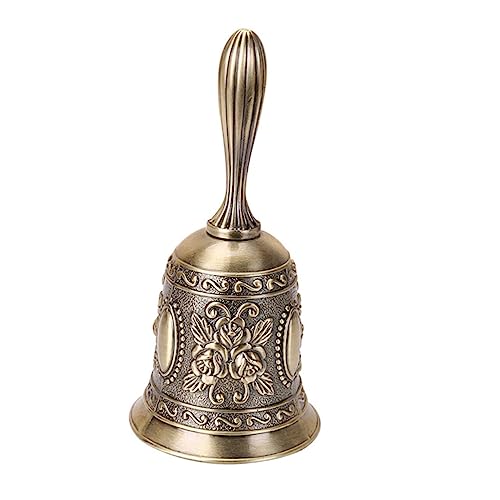 Homoyoyo 1 Stück Retro Handglocke aus Zinklegierung Lautstarke Empfangsglocke für Hotel Restaurant Bar und Küche als Alarmglocke Spielglocke oder Dekoration Homoyoyo 1 Stück Retro Handglocke aus Zinklegierung Lautstarke Empfangsglocke für Hotel Restaurant Bar und Küche als Alarmglocke Spielglocke oder Dekoration von Homoyoyo