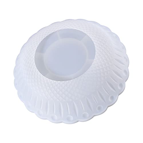 Homoyoyo 1 Stück Silikon Gießform für Obstplatte DIY Resin Art Mold mit Großem Spitzenmuster für Kreative Bastelprojekte und Aufbewahrung von Snacks von Homoyoyo