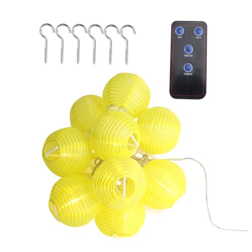 Homoyoyo 1 Stück Solarbetriebenes LED Lichterkette Leds Nylon für Außenbereich Warmweiße Laternenlichter für Garten Terrasse und Dekoration von Homoyoyo
